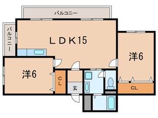 サンシャイン春日の物件間取画像